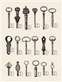 Picture of Vintage Style USB Keys _GroupedProduct_Rectangle_Portrait_Unframed_Print_Only_