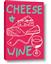 Picture of Cheese and Wine Typography Poster