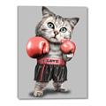 Picture of Boxing cat _GroupedProduct_Rectangle_Portrait_Canvas_