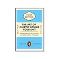 Picture of The Art of Shit Losing Typography Poster _GroupedProduct_Rectangle_Portrait_Canvas_Framed_