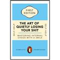 Picture of The Art of Shit Losing Typography Poster _GroupedProduct_Rectangle_Portrait_Canvas_Framed_