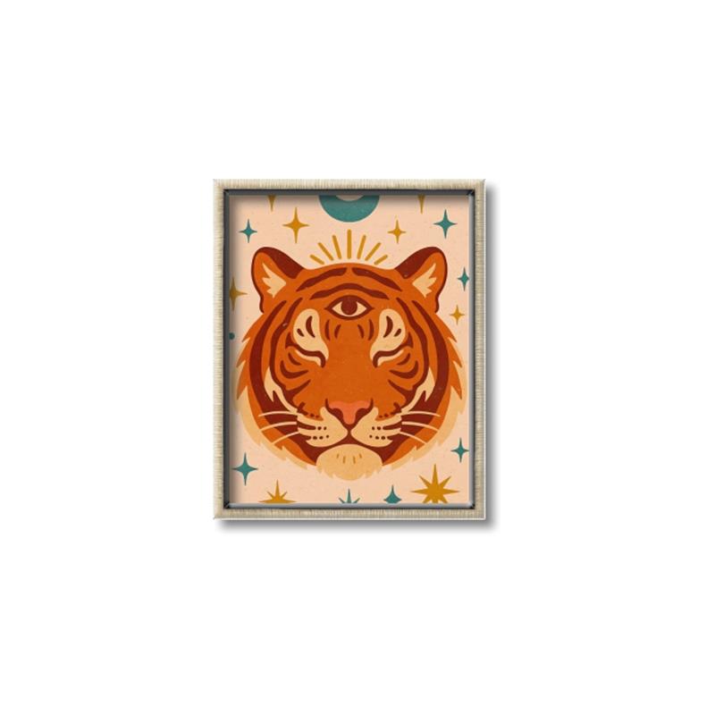 Picture of The third eye tiger _GroupedProduct_Rectangle_Portrait_Canvas_Framed_