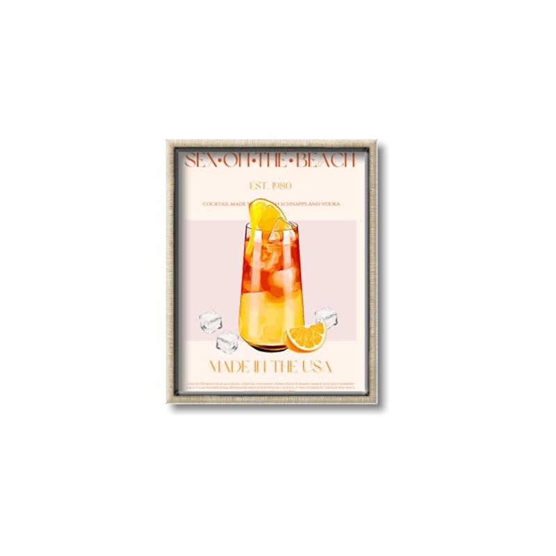 Picture of Sex on the Beach Drink _GroupedProduct_Rectangle_Portrait_Canvas_Framed_