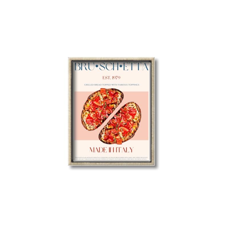 Picture of Flavorful Bruschetta _GroupedProduct_Rectangle_Portrait_Canvas_Framed_