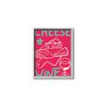 Picture of Cheese and Wine Typography Poster _GroupedProduct_Rectangle_Portrait_Canvas_Framed_