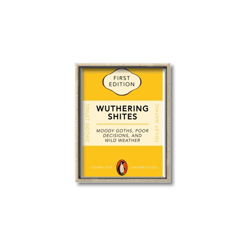 Picture of Wuthering Shites Typography Poster _GroupedProduct_Rectangle_Portrait_Canvas_Framed_