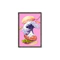 Picture of kanagawa burger _GroupedProduct_Rectangle_Portrait_Canvas_Framed_