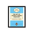 Picture of The Art of Shit Losing Typography Poster _GroupedProduct_Rectangle_Portrait_Framed_Matted_