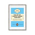 Picture of The Art of Shit Losing Typography Poster _GroupedProduct_Rectangle_Portrait_Framed_Matted_