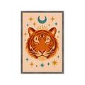 Picture of The third eye tiger _GroupedProduct_Rectangle_Portrait_Framed_Matted_