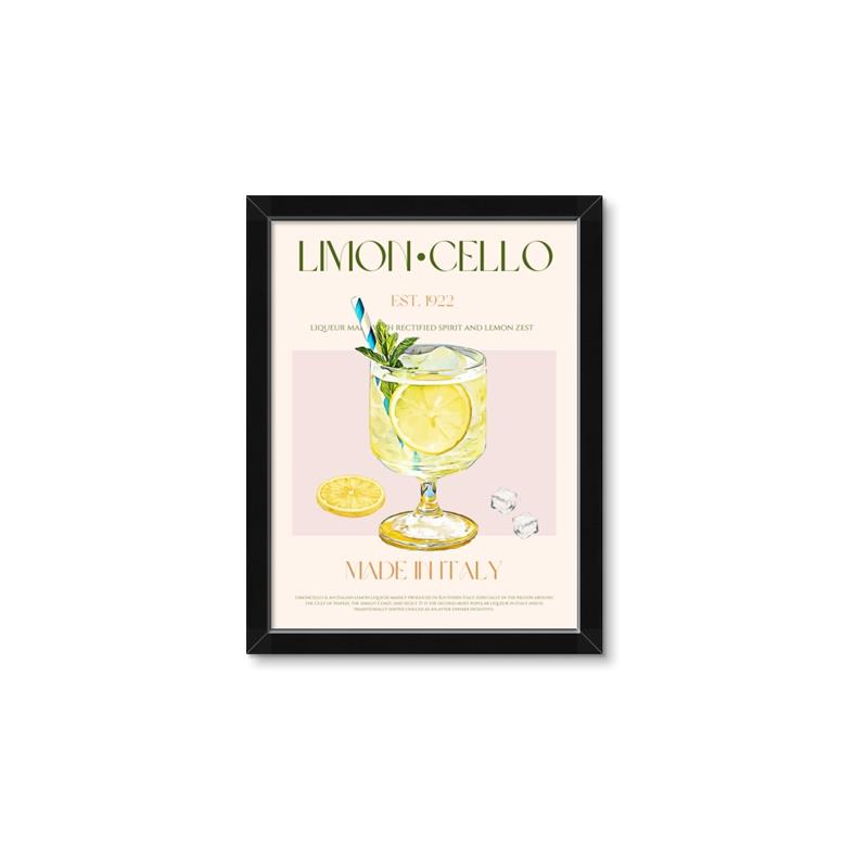 Picture of  Limoncello Drink _GroupedProduct_Rectangle_Portrait_Framed_Matted_
