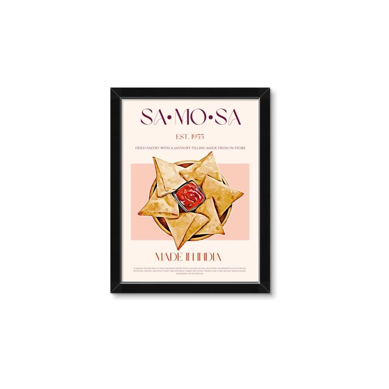 Picture of Indian Fried Samosas _GroupedProduct_Rectangle_Portrait_Framed_Matted_