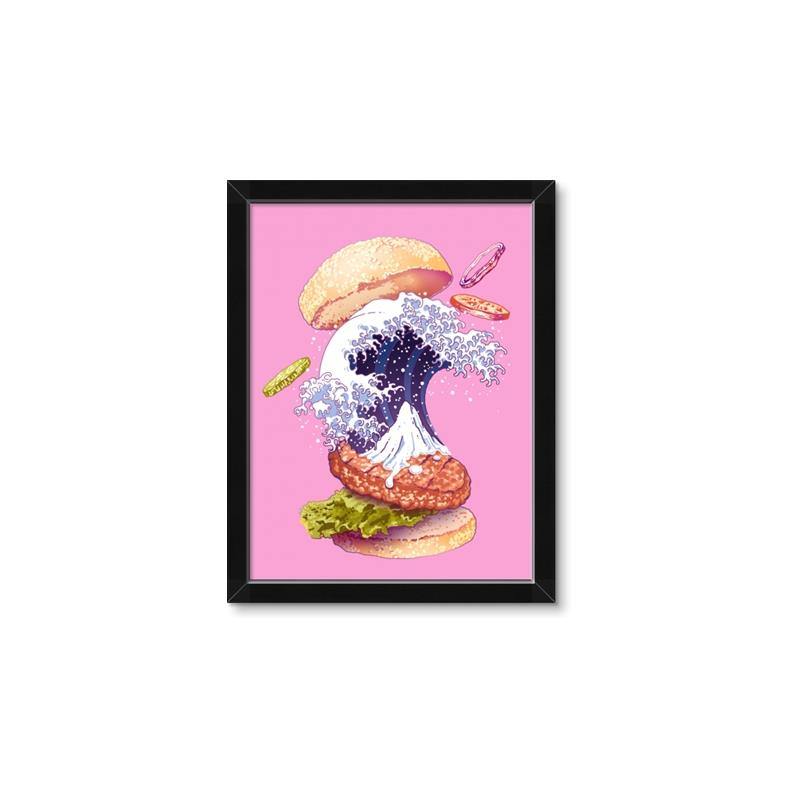 Picture of kanagawa burger _GroupedProduct_Rectangle_Portrait_Framed_Matted_