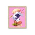 Picture of kanagawa burger _GroupedProduct_Rectangle_Portrait_Framed_Matted_