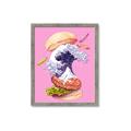 Picture of kanagawa burger _GroupedProduct_Rectangle_Portrait_Framed_Matted_