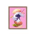 Picture of kanagawa burger _GroupedProduct_Rectangle_Portrait_Framed_Matted_