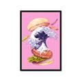 Picture of kanagawa burger _GroupedProduct_Rectangle_Portrait_Framed_Matted_