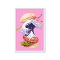 Picture of kanagawa burger _GroupedProduct_Rectangle_Portrait_Framed_Matted_