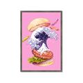 Picture of kanagawa burger _GroupedProduct_Rectangle_Portrait_Framed_Matted_