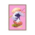 Picture of kanagawa burger _GroupedProduct_Rectangle_Portrait_Framed_Matted_