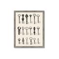 Picture of Vintage Style USB Keys _GroupedProduct_Rectangle_Portrait_Framed_Matted_