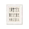 Picture of Vintage Style USB Keys _GroupedProduct_Rectangle_Portrait_Framed_Matted_
