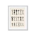 Picture of Vintage Style USB Keys _GroupedProduct_Rectangle_Portrait_Framed_Matted_