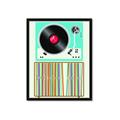 Picture of Vinyl Stack _GroupedProduct_Rectangle_Portrait_Framed_Matted_