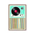 Picture of Vinyl Stack _GroupedProduct_Rectangle_Portrait_Framed_Matted_