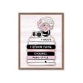 Picture of Stack of Fashion Books  _GroupedProduct_Rectangle_Portrait_Framed_Matted_