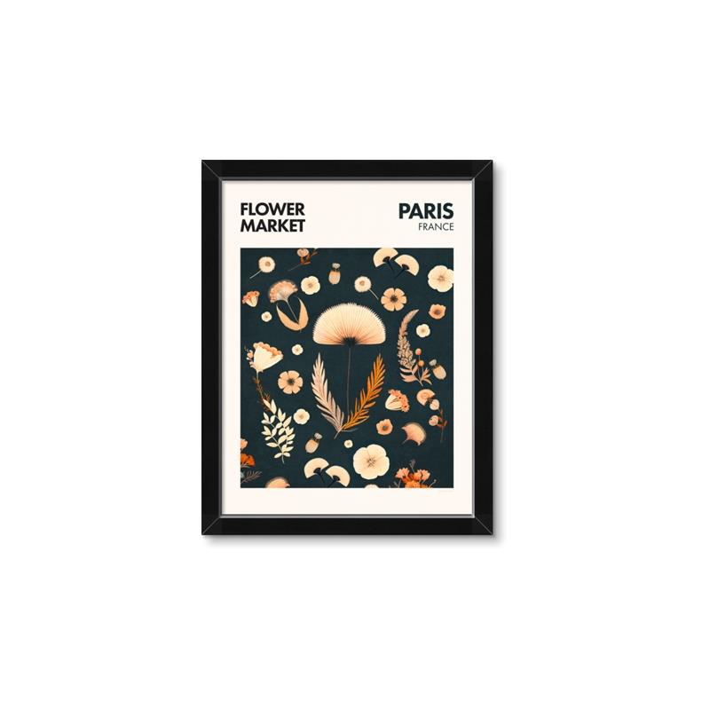 Picture of Flower Market Paris Poster _GroupedProduct_Rectangle_Portrait_Framed_Matted_