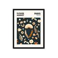 Picture of Flower Market Paris Poster _GroupedProduct_Rectangle_Portrait_Framed_Matted_
