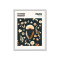 Picture of Flower Market Paris Poster _GroupedProduct_Rectangle_Portrait_Framed_Matted_