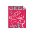 Picture of Cheese and Wine Typography Poster _GroupedProduct_Rectangle_Portrait_Unframed_Print_Only_
