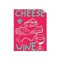 Picture of Cheese and Wine Typography Poster _GroupedProduct_Rectangle_Portrait_Unframed_Print_Only_