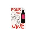 Picture of  Pour More Wine Typography Poster _GroupedProduct_Rectangle_Portrait_Unframed_Print_Only_
