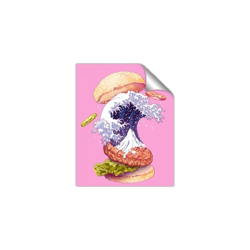 Picture of kanagawa burger _GroupedProduct_Rectangle_Portrait_Unframed_Print_Only_
