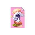 Picture of kanagawa burger _GroupedProduct_Rectangle_Portrait_Unframed_Print_Only_