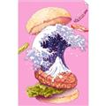 Picture of kanagawa burger _GroupedProduct_Rectangle_Portrait_Unframed_Print_Only_