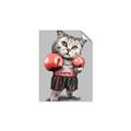 Picture of Boxing cat _GroupedProduct_Rectangle_Portrait_Unframed_Print_Only_