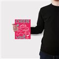 Picture of Cheese and Wine Typography Poster _GroupedProduct_Rectangle_Portrait_Canvas_