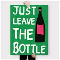 Picture of Just Leave the Bottle Typography Poster _GroupedProduct_Rectangle_Portrait_Canvas_