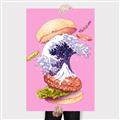 Picture of kanagawa burger _GroupedProduct_Rectangle_Portrait_Canvas_