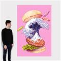 Picture of kanagawa burger _GroupedProduct_Rectangle_Portrait_Canvas_