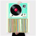 Picture of Vinyl Stack _GroupedProduct_Rectangle_Portrait_Canvas_