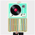 Picture of Vinyl Stack _GroupedProduct_Rectangle_Portrait_Canvas_