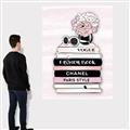Picture of Stack of Fashion Books  _GroupedProduct_Rectangle_Portrait_Canvas_