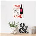 Picture of  Pour More Wine Typography Poster _GroupedProduct_Rectangle_Portrait_Canvas_