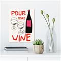 Picture of  Pour More Wine Typography Poster _GroupedProduct_Rectangle_Portrait_Canvas_