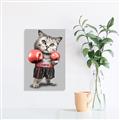 Picture of Boxing cat _GroupedProduct_Rectangle_Portrait_Canvas_